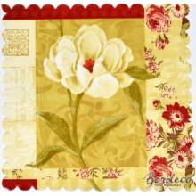 Serwetka do decoupage firmy ADWI kwiatowy motyw 15x15